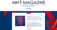Desktop Screenshot of aint-magazine.de