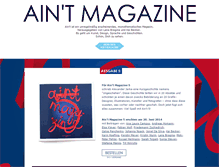 Tablet Screenshot of aint-magazine.de